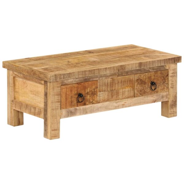 vidaXL Coffee Table 35.4"x17.7"x13.8" Solid Mango Wood - Image 11