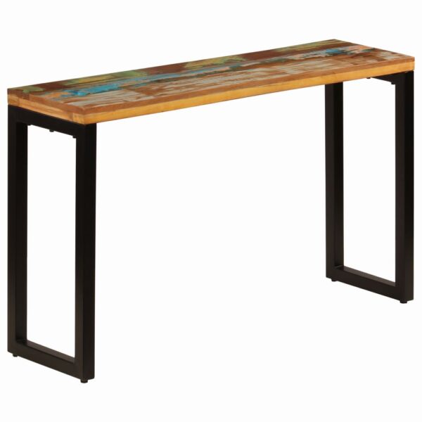 vidaXL Console Table 47.2"x13.8"x29.9" Solid Reclaimed Wood and Steel