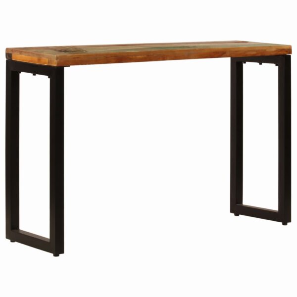 vidaXL Console Table 47.2"x13.8"x29.9" Solid Reclaimed Wood and Steel - Image 2