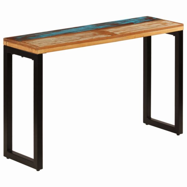 vidaXL Console Table 47.2"x13.8"x29.9" Solid Reclaimed Wood and Steel - Image 11