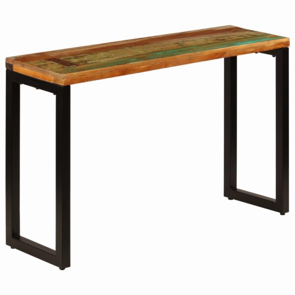 vidaXL Console Table 47.2"x13.8"x29.9" Solid Reclaimed Wood and Steel - Image 12