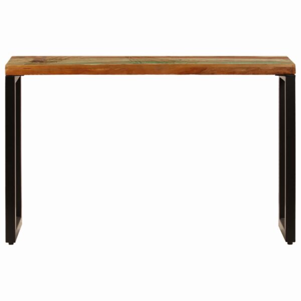 vidaXL Console Table 47.2"x13.8"x29.9" Solid Reclaimed Wood and Steel - Image 3