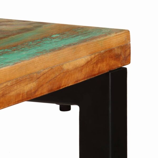 vidaXL Console Table 47.2"x13.8"x29.9" Solid Reclaimed Wood and Steel - Image 6