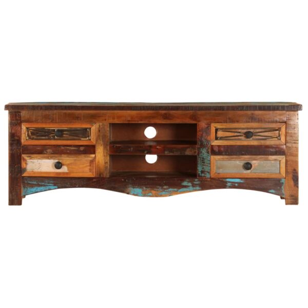 vidaXL TV Stand 47.2"x11.8"x15.7" Solid Wood Reclaimed - Image 2