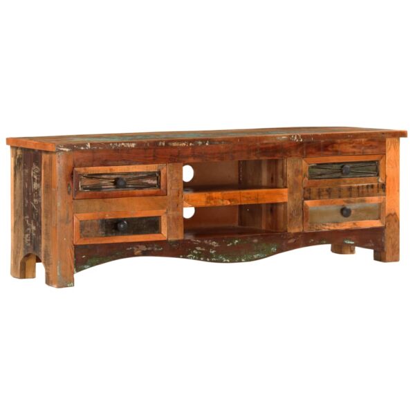 vidaXL TV Stand 47.2"x11.8"x15.7" Solid Wood Reclaimed - Image 11