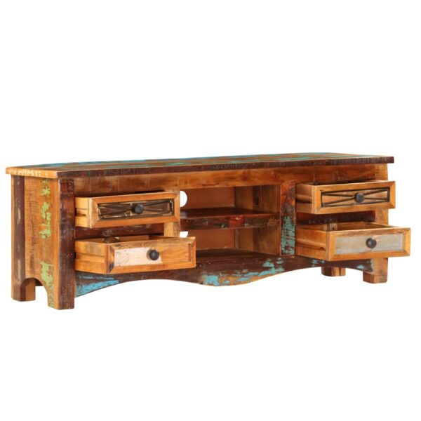 vidaXL TV Stand 47.2"x11.8"x15.7" Solid Wood Reclaimed - Image 3