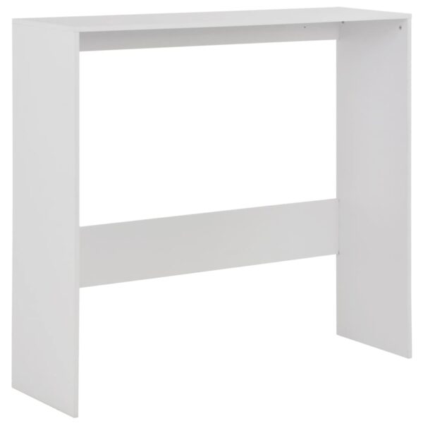 vidaXL Bar Table with 2 Table Tops White 51.2"x15.7"x47.2" - Image 7