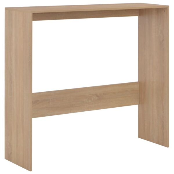 vidaXL Bar Table with 2 Table Tops Oak 51.2"x15.7"x47.2" - Image 7