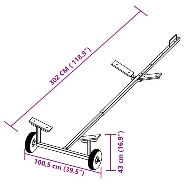 vidaXL Boat Trailer - Image 8