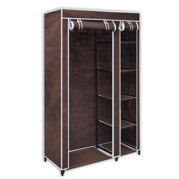 vidaXL Fabric Wardrobe Brown