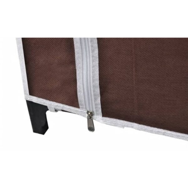 vidaXL Fabric Wardrobe Brown - Image 7