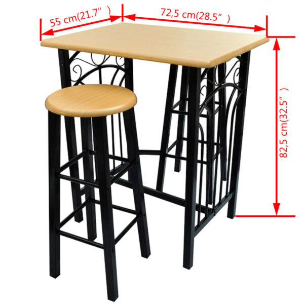 Breakfast/Dinner Table Dining Set MDF - Image 6