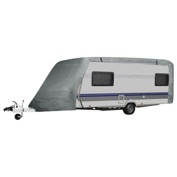 vidaXL Caravan Cover Gray L