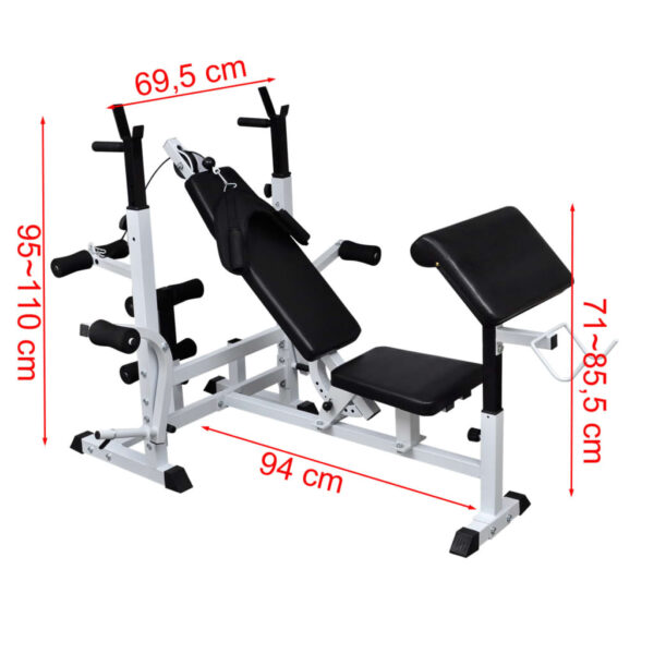 vidaXL Weight Multi Bench - Image 6