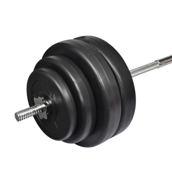 Barbell with Plates Set 132.3 lb - Image 3