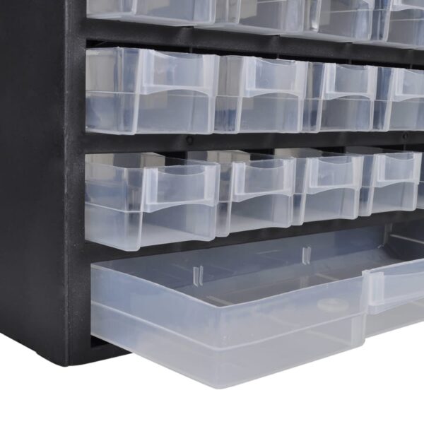 vidaXL 41-Drawer Plastic Storage Cabinet Tool Box - Image 2