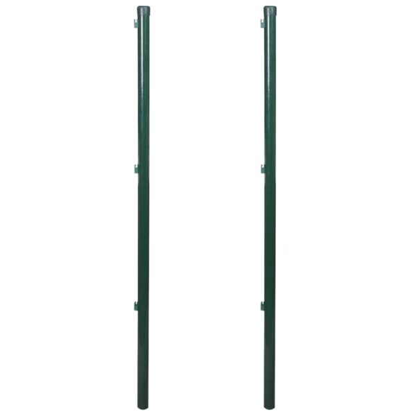 vidaXL Fence Posts 2 pcs 45.3"