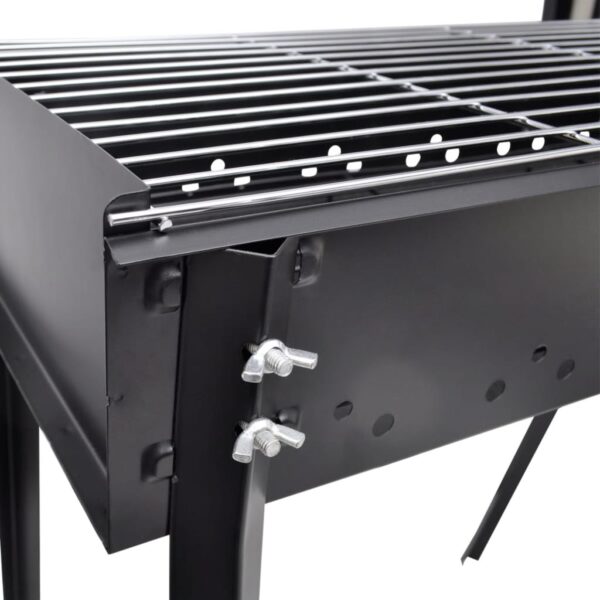 vidaXL BBQ Stand Charcoal Barbecue Square 30" x 11" - Image 4