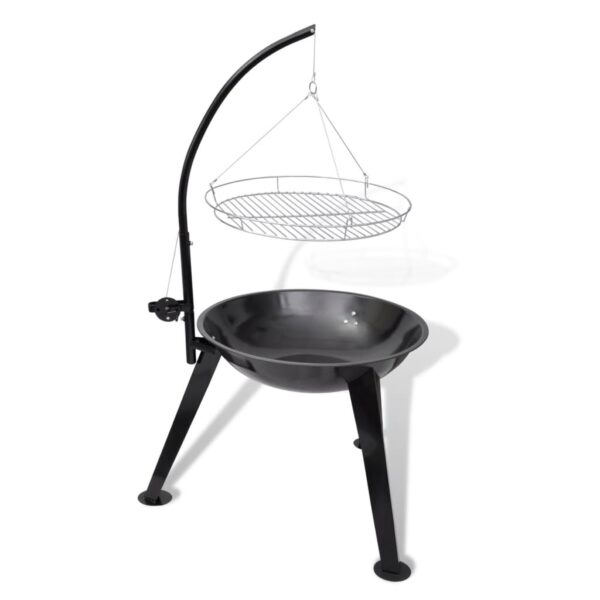 vidaXL BBQ Stand Charcoal Barbecue Hang Round - Image 2