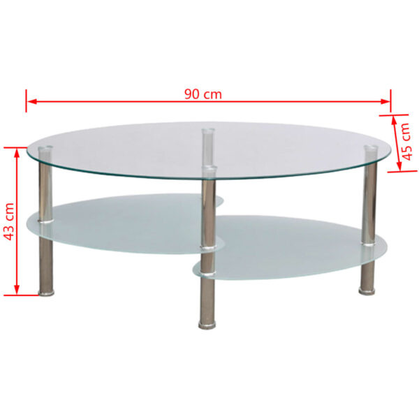 vidaXL Coffee Table with Exclusive Design White - Image 4