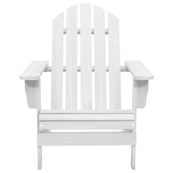 vidaXL Patio Chair Wood White - Image 2