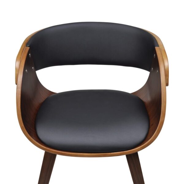 vidaXL Dining Chair Bent Wood and Faux Leather - Image 3