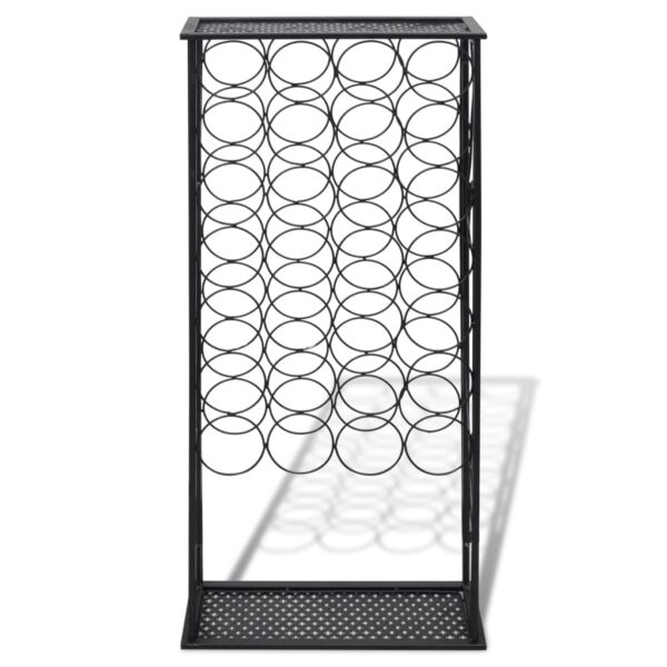 vidaXL Wine Rack for 28 Bottles Metal - Image 3