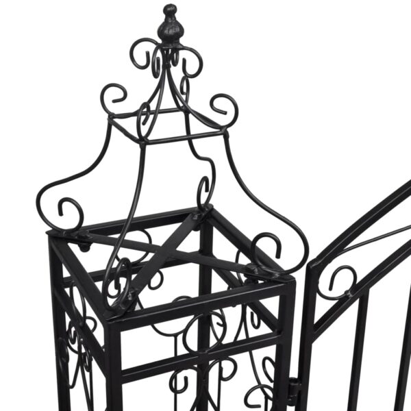 vidaXL Ornamental Garden Gate Wrought Iron 4'x8"x4' 5" - Image 4