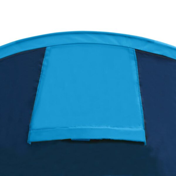 Waterproof Camping Tent 4 Persons Navy Blue/Light Blue - Image 6