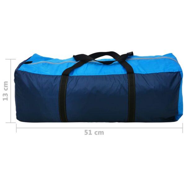 Waterproof Camping Tent 4 Persons Navy Blue/Light Blue - Image 8