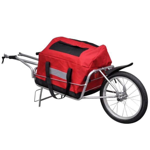 vidaXL Bike Trailer One-wheel with Storage Bag - Image 2