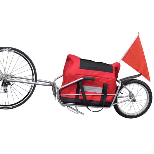 vidaXL Bike Trailer One-wheel with Storage Bag - Image 6