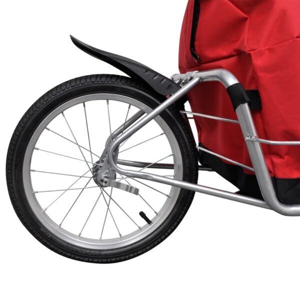 vidaXL Bike Trailer One-wheel with Storage Bag - Image 7