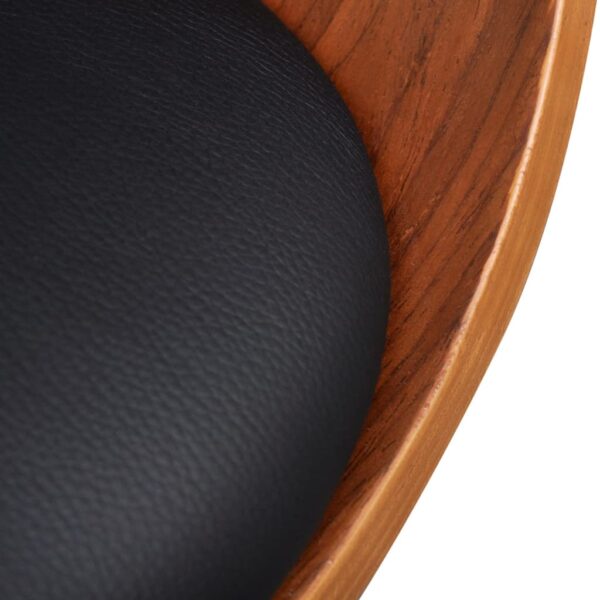 vidaXL Dining Chair Bent Wood and Faux Leather - Image 3