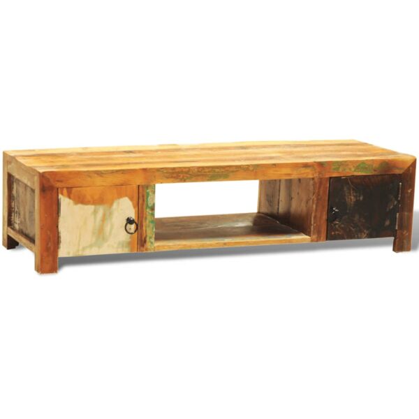 vidaXL TV Stand with 2 Doors Reclaimed Wood Vintage - Image 2