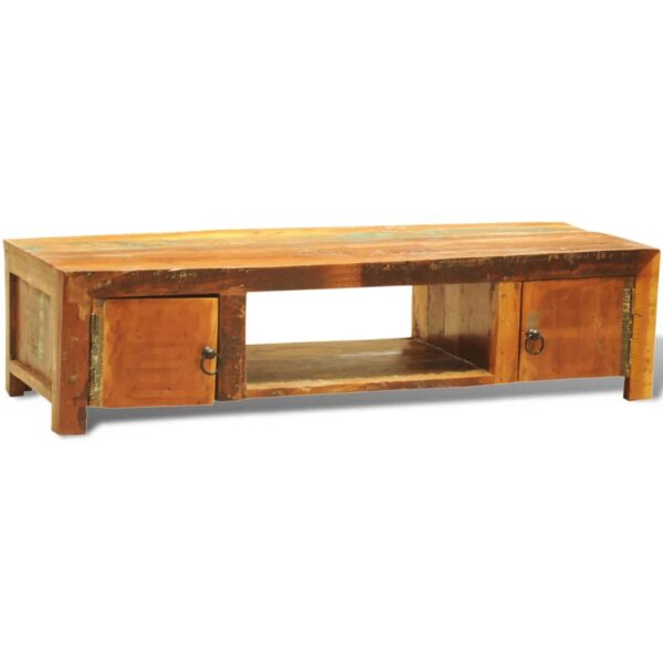 vidaXL TV Stand with 2 Doors Reclaimed Wood Vintage - Image 3