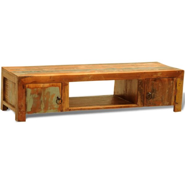 vidaXL TV Stand with 2 Doors Reclaimed Wood Vintage - Image 5