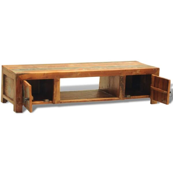 vidaXL TV Stand with 2 Doors Reclaimed Wood Vintage - Image 6