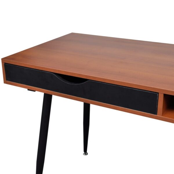 Brown Workstation Computer Desk Laptop Table - Image 5