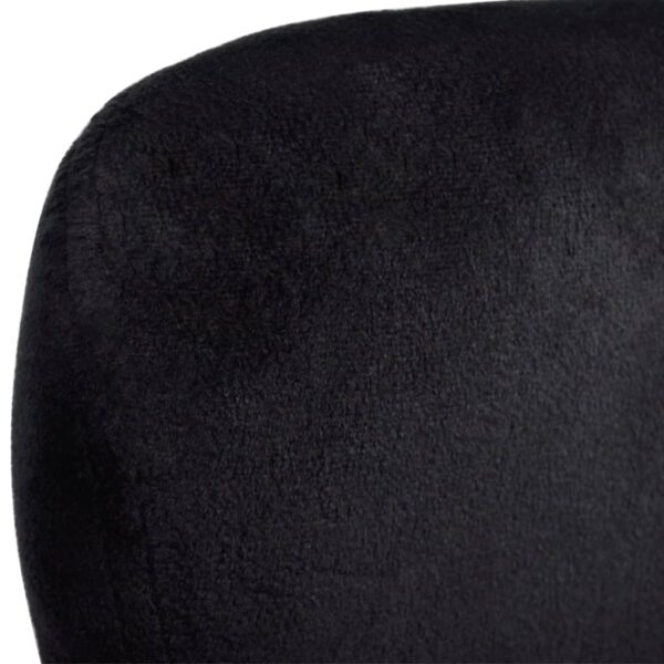 vidaXL Armchair with Egg Shape Black - Image 5