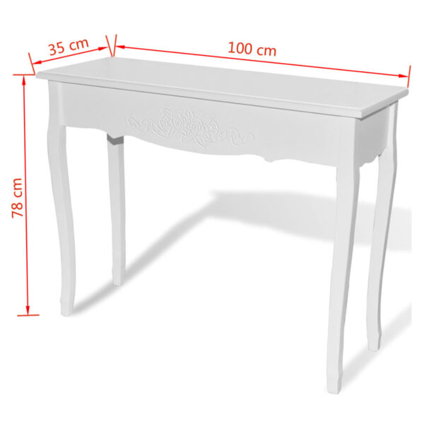 White Dressing Console Table - Image 6