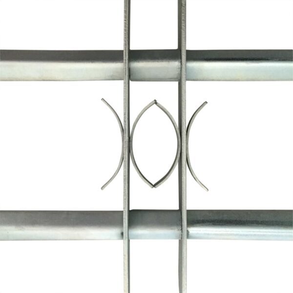 vidaXL Adjustable Security Grille for Windows with 2 Crossbars 27.6"-41.3" - Image 3