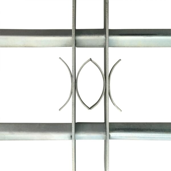 vidaXL Adjustable Security Grille for Windows with 2 Crossbars 39.4"-59.1" - Image 3