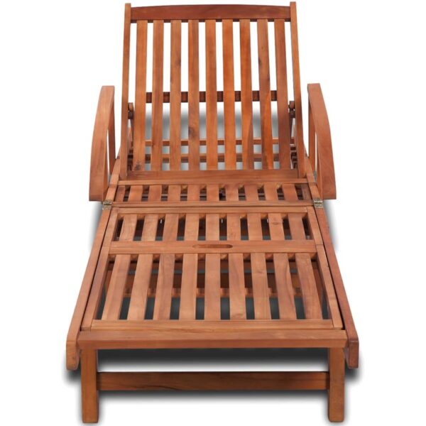 vidaXL Sun Lounger Solid Acacia Wood - Image 2