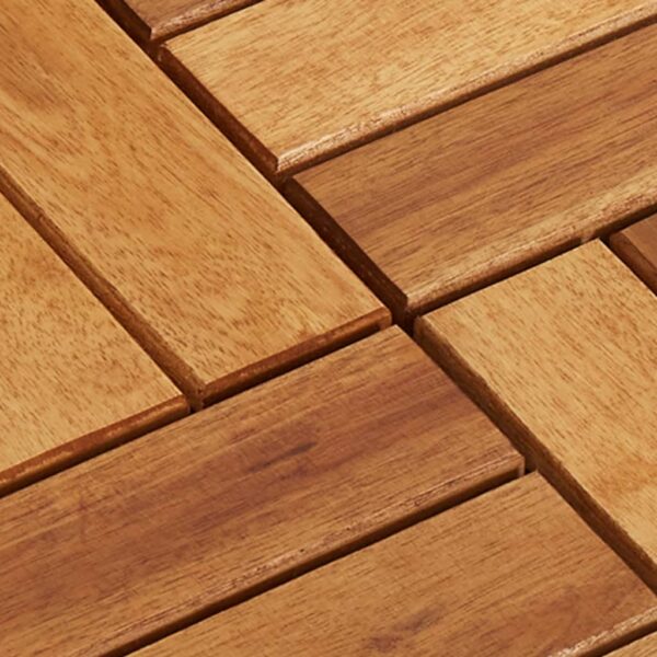 vidaXL 10 pcs Acacia Decking Tiles 11.8"x11.8" - Image 5