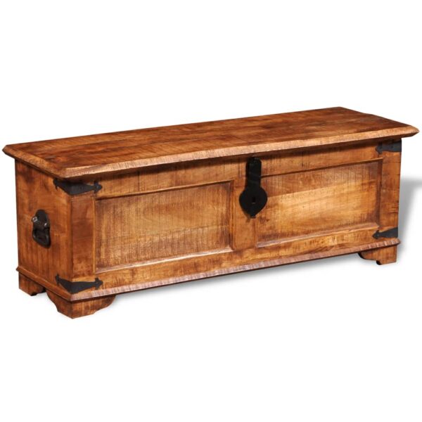 vidaXL Storage Chest Rough Mango Wood - Image 3