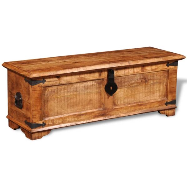 vidaXL Storage Chest Rough Mango Wood - Image 4