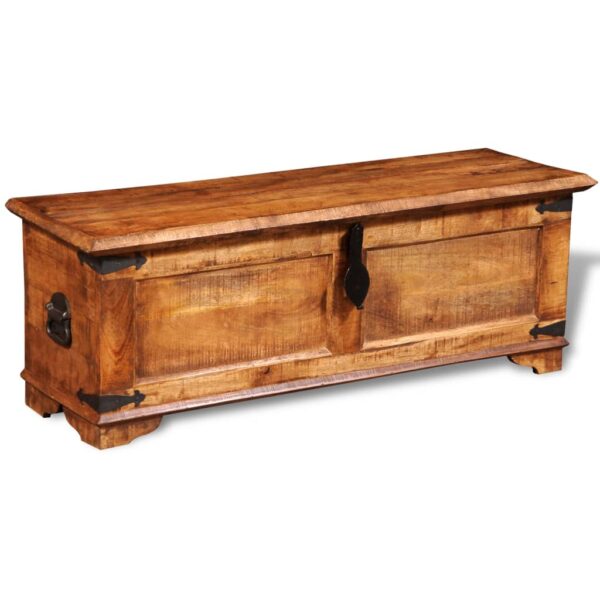 vidaXL Storage Chest Rough Mango Wood - Image 5