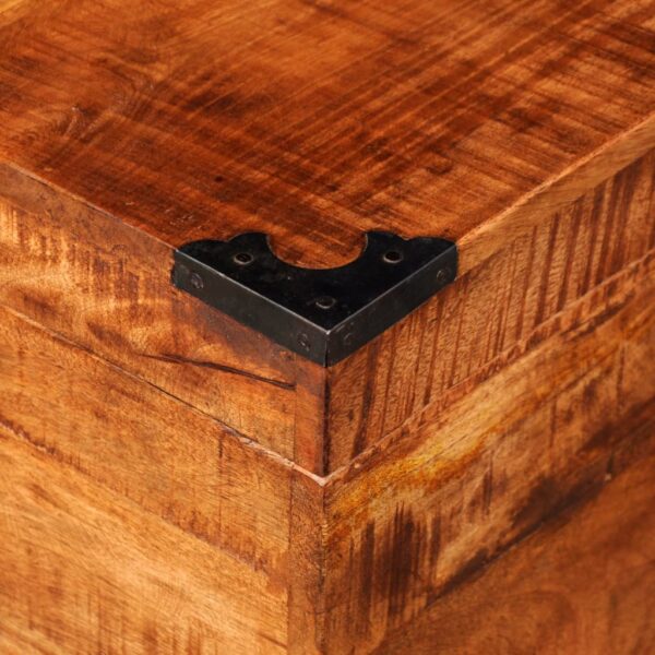 vidaXL Storage Chest Cubic Rough Mango Wood - Image 9