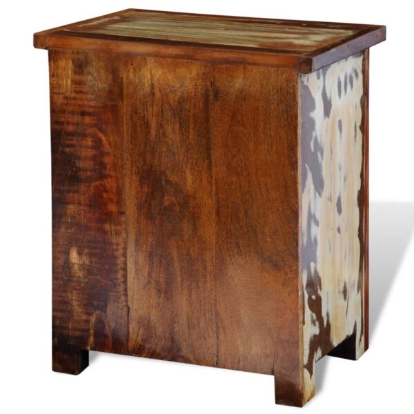 vidaXL Nightstand with 2 Drawers Solid Reclaimed Wood - Image 8